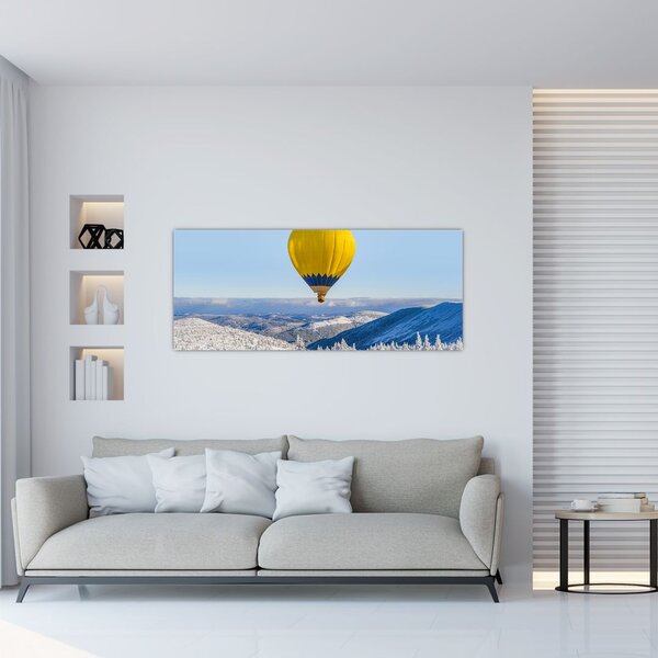 Tablou - Zbor peste peisaj de iarnă (120x50 cm)