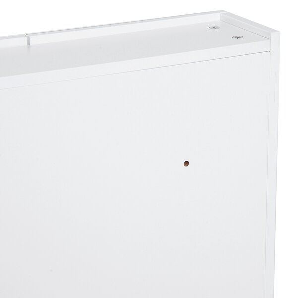 HOMCOM mobilier baie dulap cu oglinda, 60x75x15cm, MDF alb | Aosom Romania