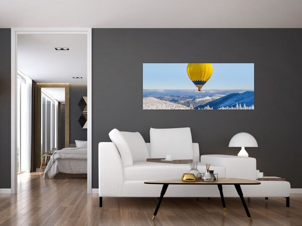 Tablou - Zbor peste peisaj de iarnă (120x50 cm)
