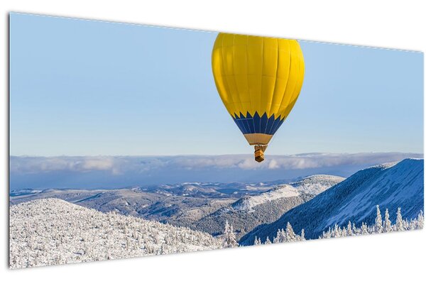 Tablou - Zbor peste peisaj de iarnă (120x50 cm)