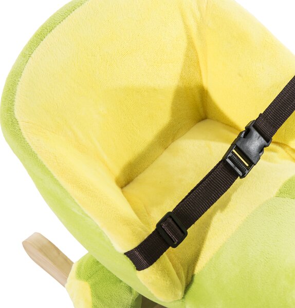HOMCOM, balansoar dragon copii 60x33x45cm, verde si galben | Aosom Romania