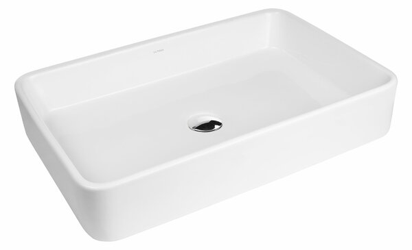 Oltens Lustra lavoar 60.5x35 cm dreptunghiular de blat alb luciu 40806000