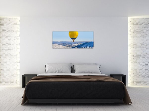 Tablou - Zbor peste peisaj de iarnă (120x50 cm)