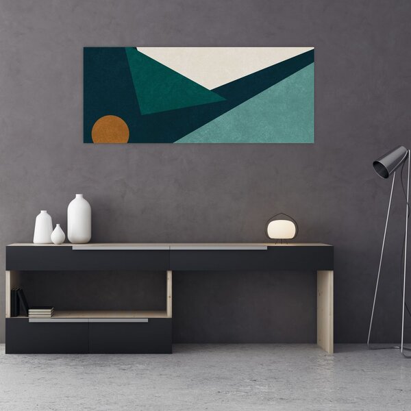 Tablou - Abstract cubic (120x50 cm)