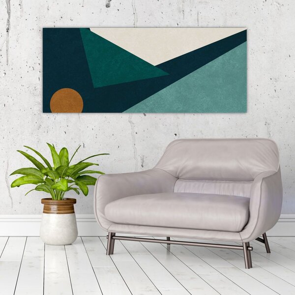 Tablou - Abstract cubic (120x50 cm)