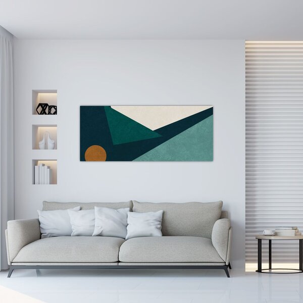 Tablou - Abstract cubic (120x50 cm)
