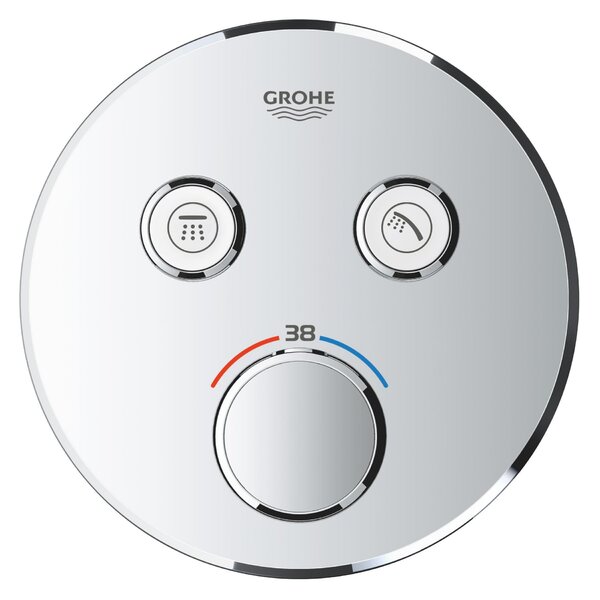 Grohe Grohtherm SmartControl baterie cadă-duș ascuns cu termostat crom 29119000