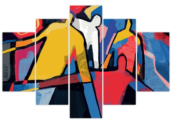 Tablou - Abstract bărbați (150x105 cm)