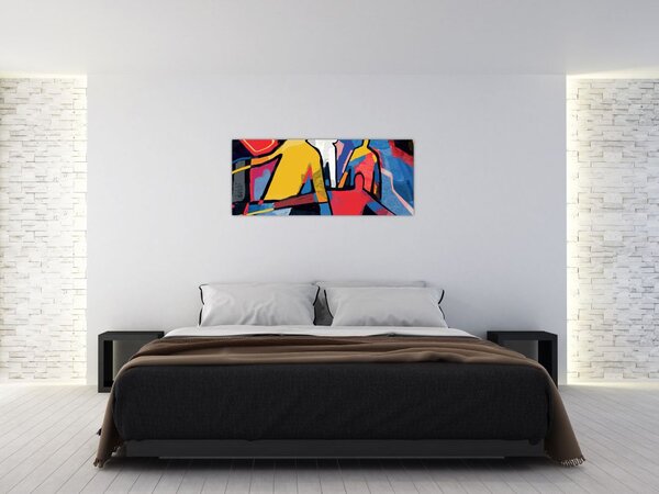 Tablou - Abstract bărbați (120x50 cm)