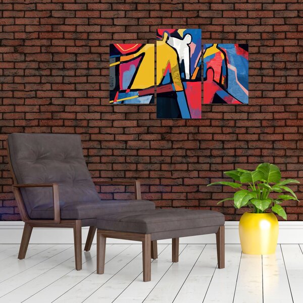 Tablou - Abstract bărbați (90x60 cm)