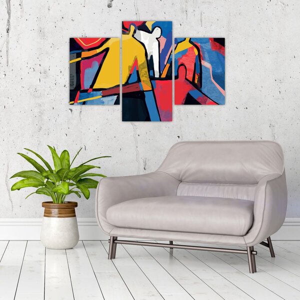 Tablou - Abstract bărbați (90x60 cm)