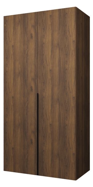 Dulap de haine 100 cm Alice 1 (nuc + negru). 1159779