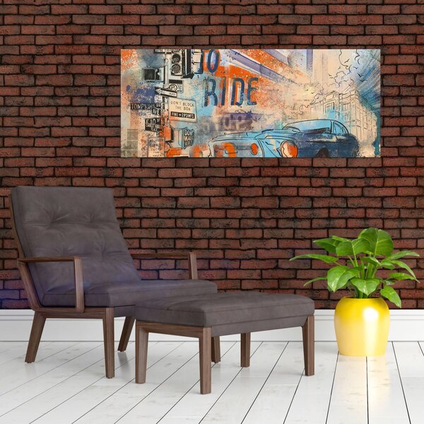 Tablou - Născut să călătorească (120x50 cm)