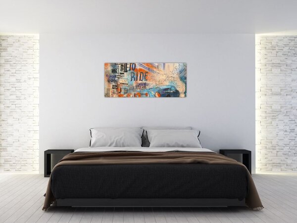 Tablou - Născut să călătorească (120x50 cm)