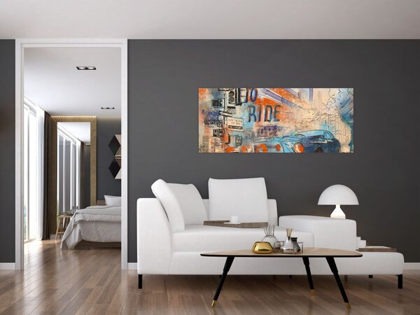 Tablou - Născut să călătorească (120x50 cm)