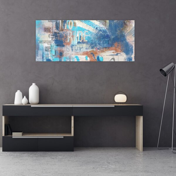 Tablou - Născut să călătorească (120x50 cm)