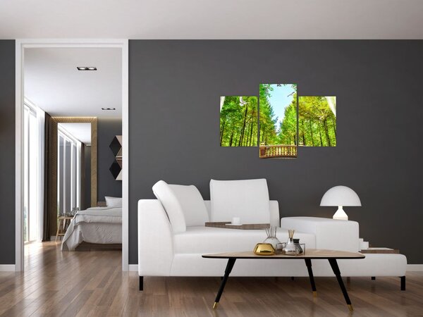 Tablou - Privire spre pădure (90x60 cm)
