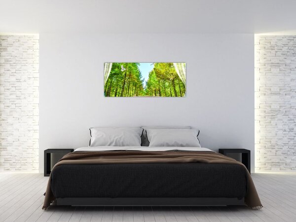 Tablou - Privire spre pădure (120x50 cm)