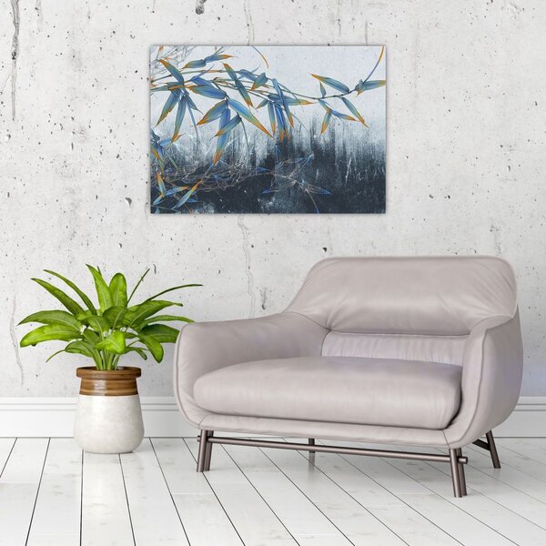Tablou - Bambus pe perete (70x50 cm)