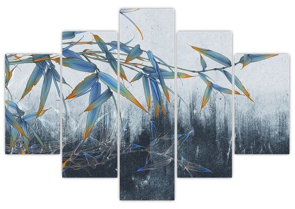 Tablou - Bambus pe perete (150x105 cm)