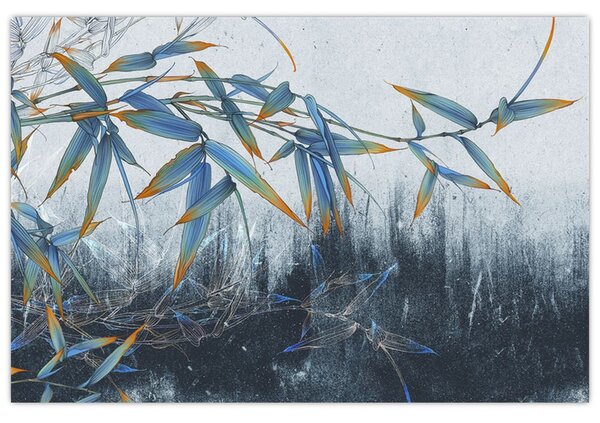 Tablou - Bambus pe perete (90x60 cm)