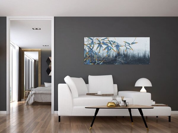 Tablou - Bambus pe perete (120x50 cm)