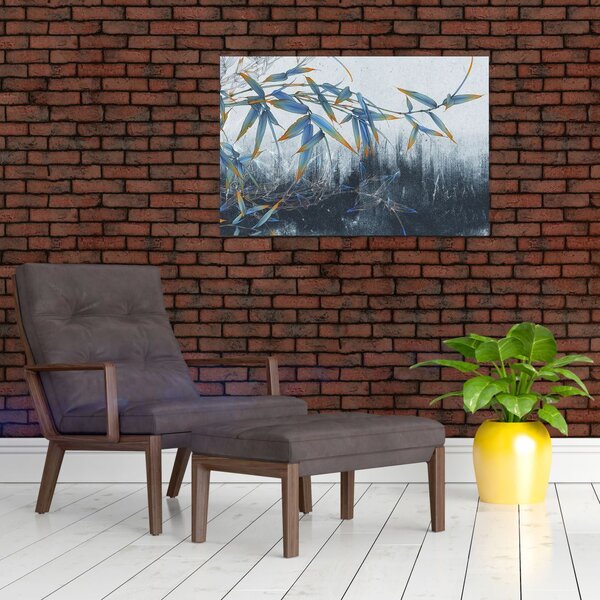 Tablou - Bambus pe perete (90x60 cm)