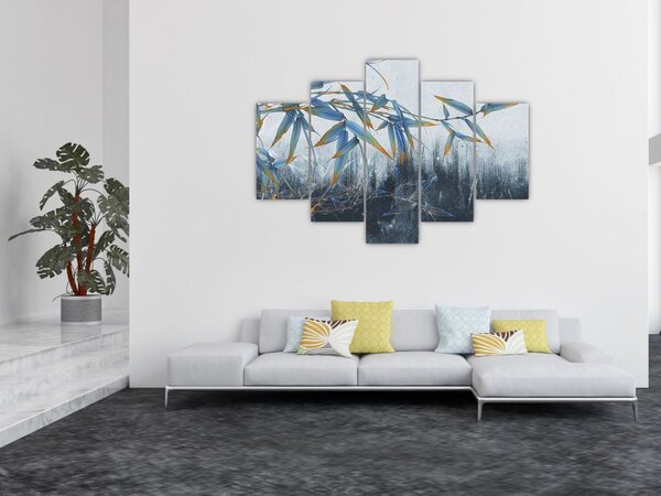 Tablou - Bambus pe perete (150x105 cm)