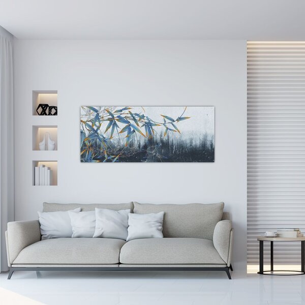 Tablou - Bambus pe perete (120x50 cm)
