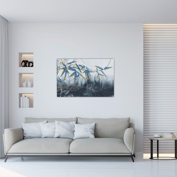 Tablou - Bambus pe perete (90x60 cm)