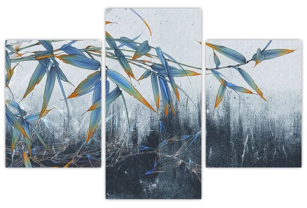 Tablou - Bambus pe perete (90x60 cm)
