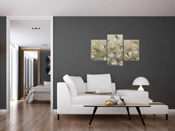 Tablou - Vintege fluturi (90x60 cm)