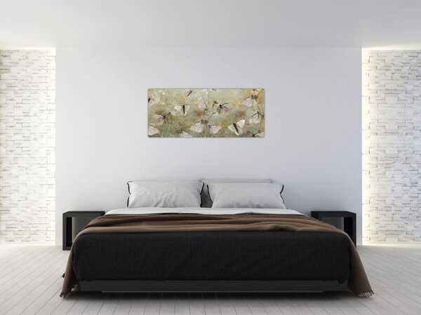 Tablou - Vintege fluturi (120x50 cm)