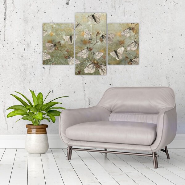 Tablou - Vintege fluturi (90x60 cm)
