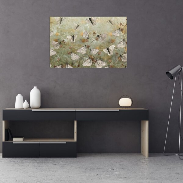 Tablou - Vintege fluturi (90x60 cm)