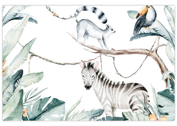 Tablou - Animale exotice (90x60 cm)