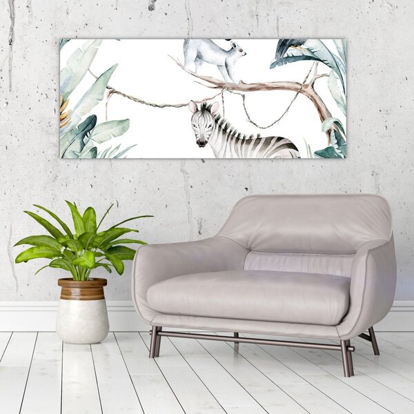 Tablou - Animale exotice (120x50 cm)