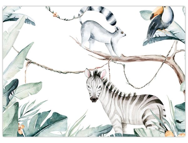 Tablou - Animale exotice (70x50 cm)