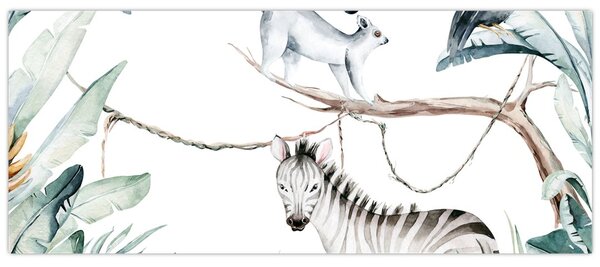 Tablou - Animale exotice (120x50 cm)
