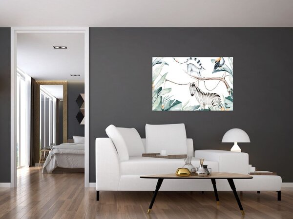 Tablou - Animale exotice (90x60 cm)