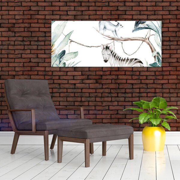 Tablou - Animale exotice (120x50 cm)