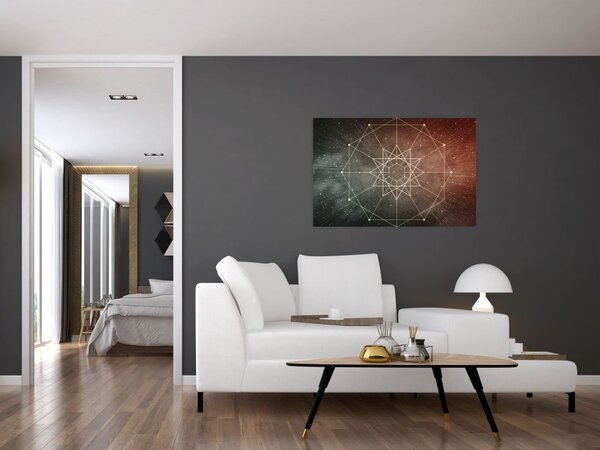 Tablou - Dodecagrama cosmică (90x60 cm)