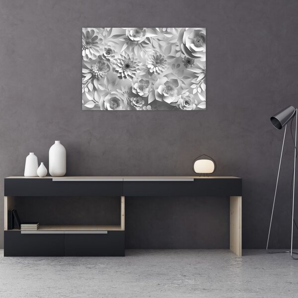 Tablou - Flori albe (90x60 cm)