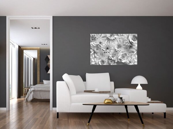 Tablou - Flori albe (90x60 cm)