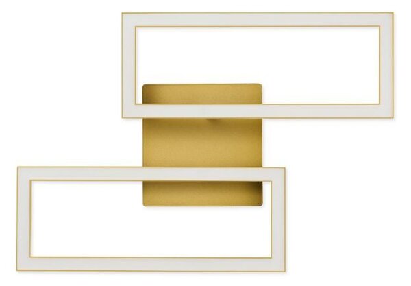 Lustră LED Modernă Klausen Pane 16W 4000K Alb-Auriu 8.2x47.5x32.3 cm - Iluminat Interior Elegant cu Flux Luminos 780LM pentru un Decor Rafinat