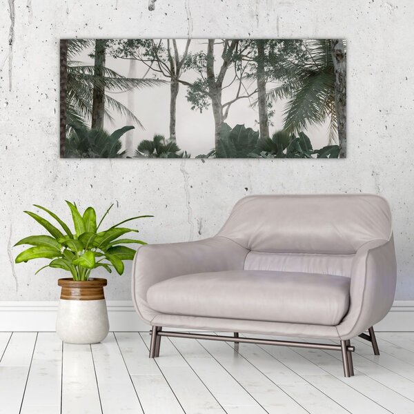 Tablou - Jungla în ceața dimineții (120x50 cm)