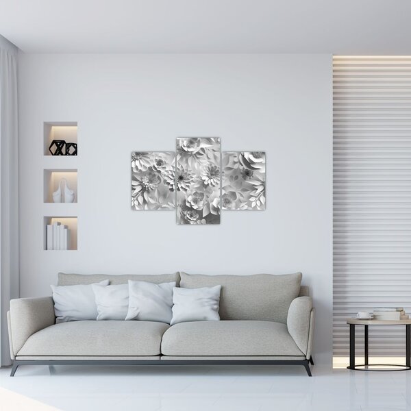 Tablou - Flori albe (90x60 cm)