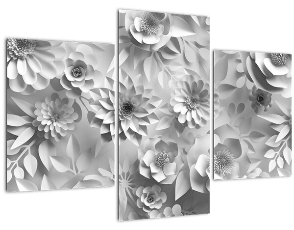 Tablou - Flori albe (90x60 cm)