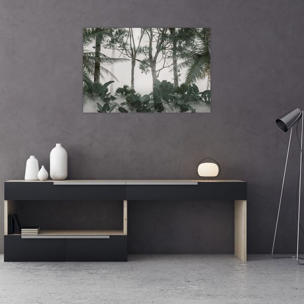 Tablou - Jungla în ceața dimineții (90x60 cm)