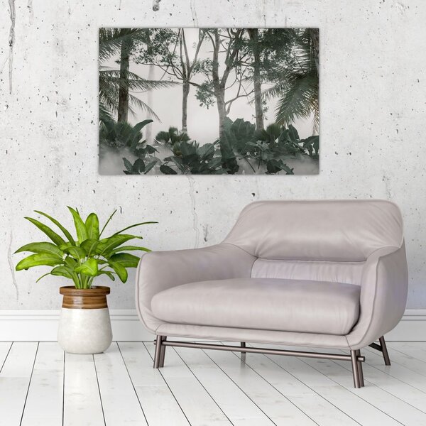 Tablou - Jungla în ceața dimineții (90x60 cm)